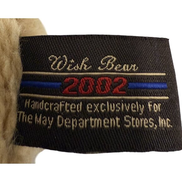 Gund 2002 Wish Bear Vintage100th Anniversary Teddy Bear May Dept Store Bow Plush - Picture 5 of 9